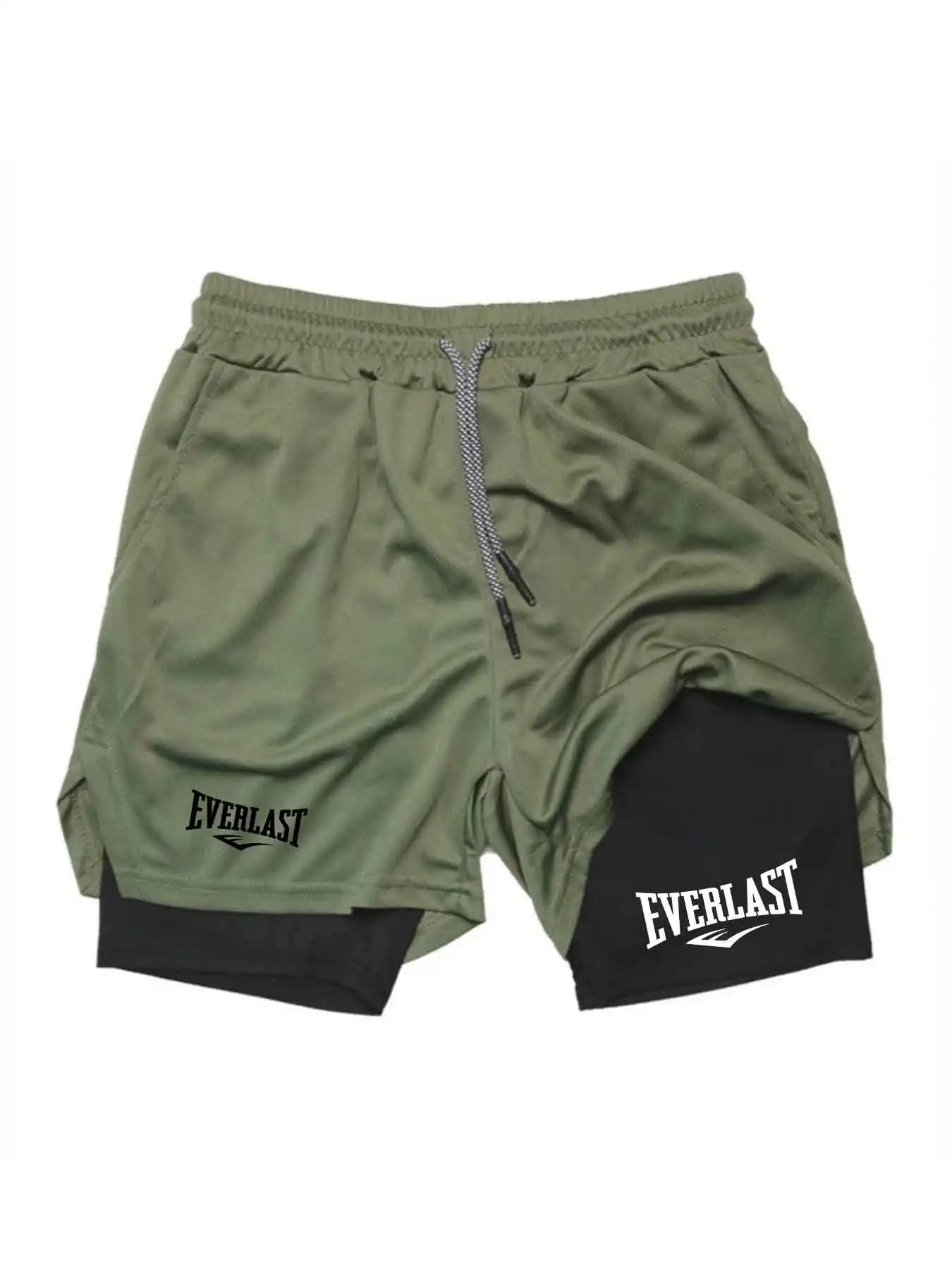 2026 Men'S Sports Shorts Printed Sports Shorts, Double Layer, Quick Drying, Basketball, Fitness