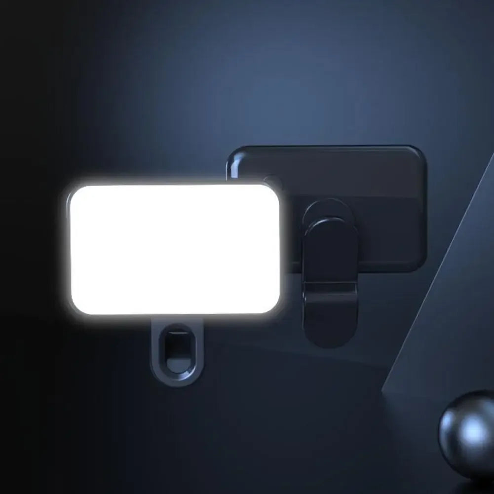 Portable Mini Selfie Fill Light Rechargeable 3 Modes Adjustable Brightness Clip on for Mobile Phone Make up Computer Fill Light