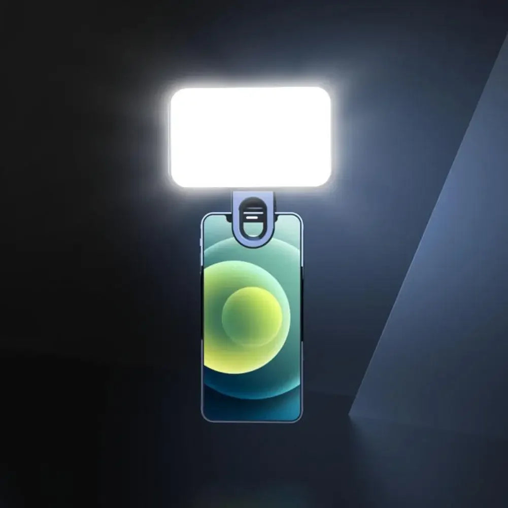 Portable Mini Selfie Fill Light Rechargeable 3 Modes Adjustable Brightness Clip on for Mobile Phone Make up Computer Fill Light
