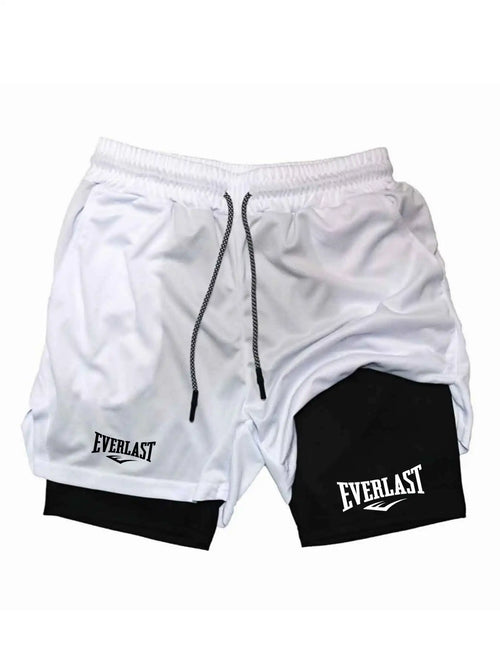 2026 Men'S Sports Shorts Printed Sports Shorts, Double Layer, Quick Drying, Basketball, Fitness