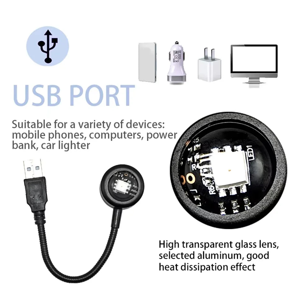 LED Sunset Projection Lamp USB Mood Light for Bedroom Living Room Photography Wall Decor Birthday Party