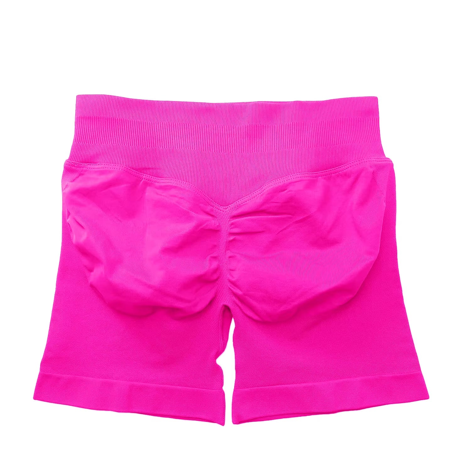Impact Shorts 4.5" Women Fitness Sports Biker Shorts Low Ribbed Band Gym Workout Scrunch Butt Yoga Seamless Leggings