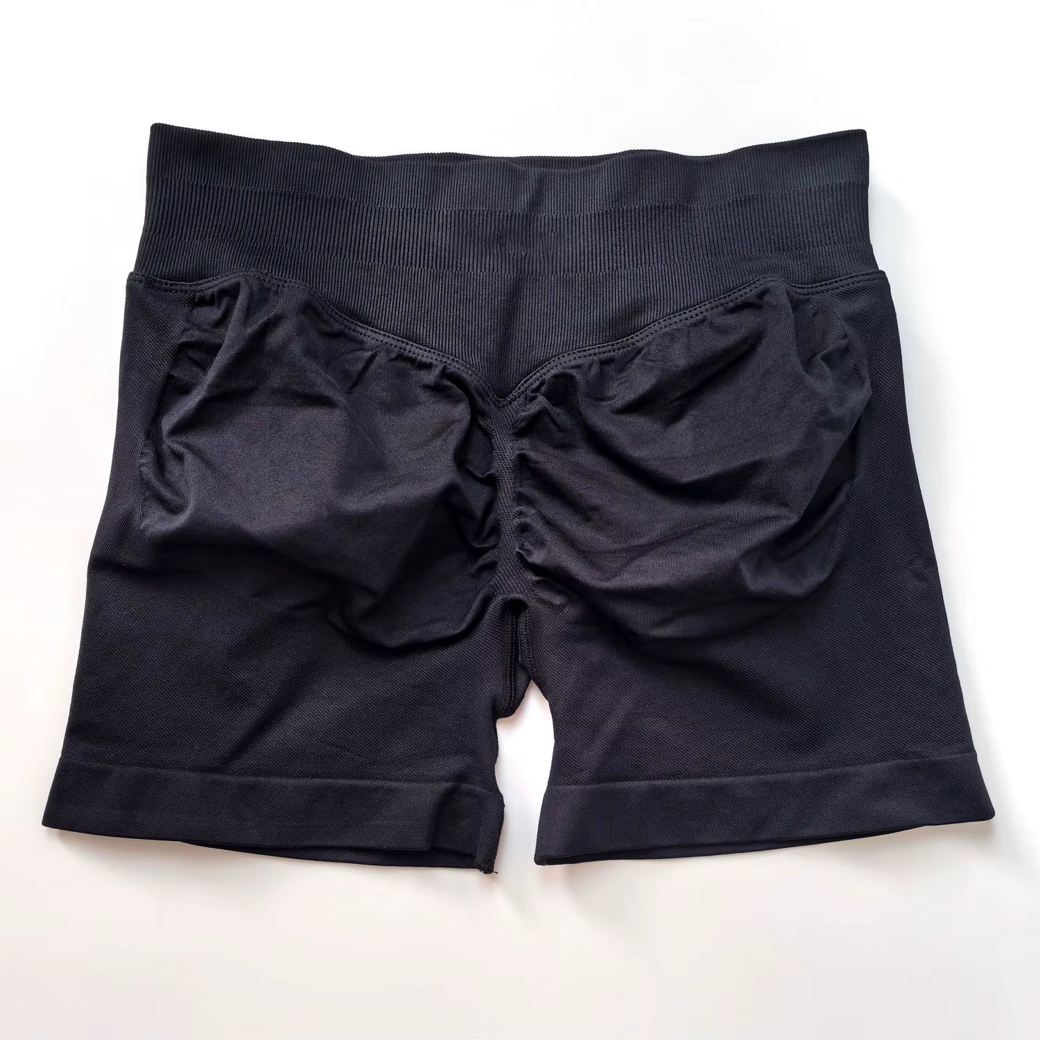 Impact Shorts 4.5" Women Fitness Sports Biker Shorts Low Ribbed Band Gym Workout Scrunch Butt Yoga Seamless Leggings