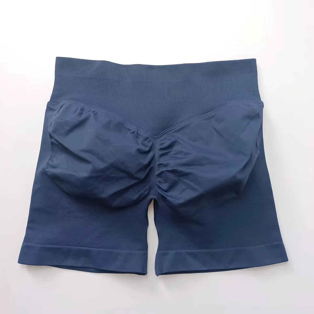 Impact Shorts 4.5" Women Fitness Sports Biker Shorts Low Ribbed Band Gym Workout Scrunch Butt Yoga Seamless Leggings