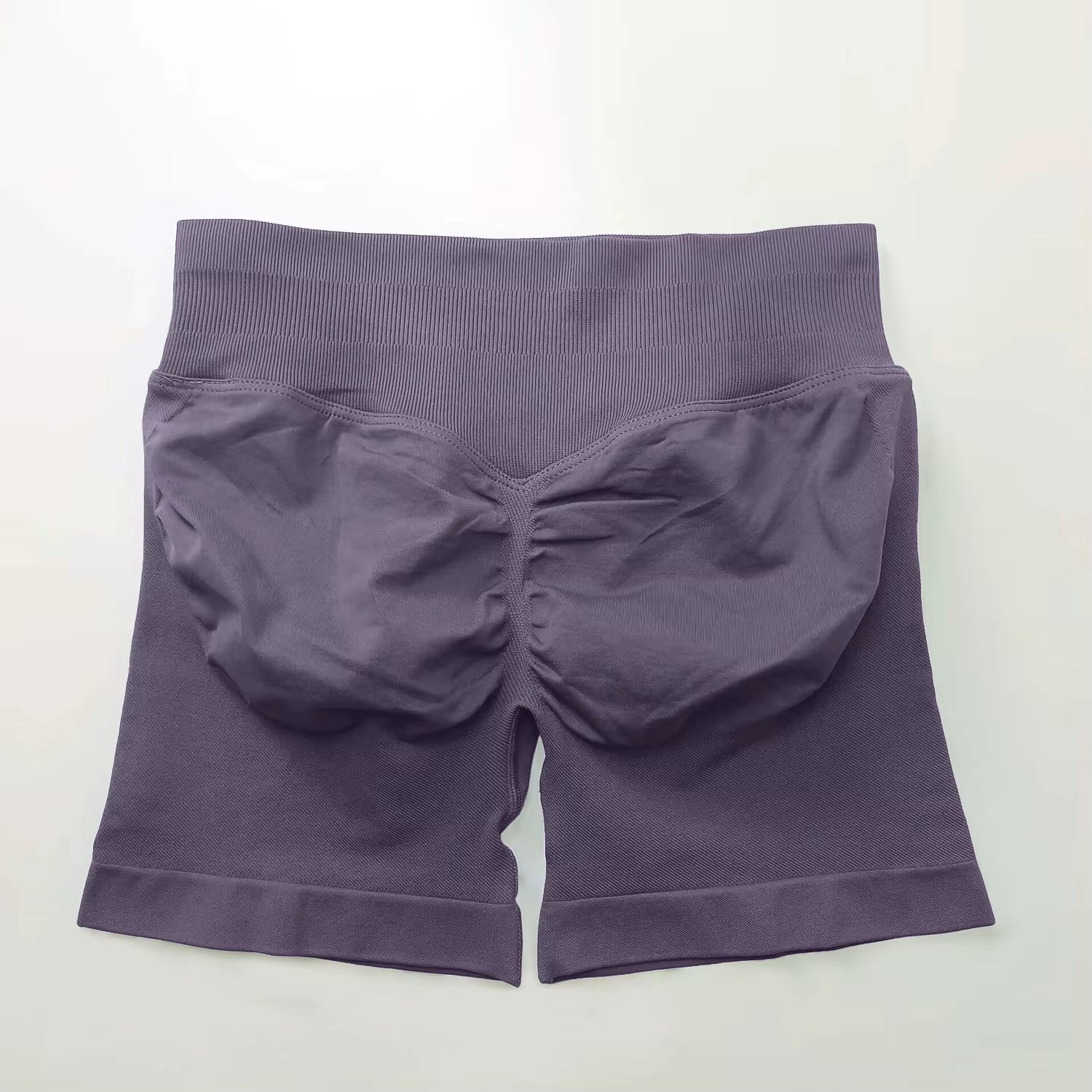 Impact Shorts 4.5" Women Fitness Sports Biker Shorts Low Ribbed Band Gym Workout Scrunch Butt Yoga Seamless Leggings